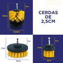 Kit 3 Escovas De Limpeza Para Parafusadeira Furadeira - Poder de Limpeza na Palma da Mão