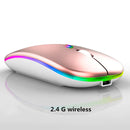 Mouse sem Fio Bluetooth Gamer com LED RGB | ME13 Recarregável.