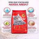 Kit Areia Premium Alta Absorção – 20kg (5 Pacotes de 4kg)