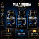 Melatonina Premium com Vitamina B6 B12 Original Triptofano Sabor Maracujá Pote Para 02 Meses 1000mg