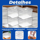 Kit 4 Organizador de Geladeira 3.8L