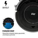 Aspirador de Pó Robô WAP Robot W100 3 em 1 Antiqueda Bivolt