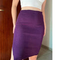 Saia Midi Canelada Tricot